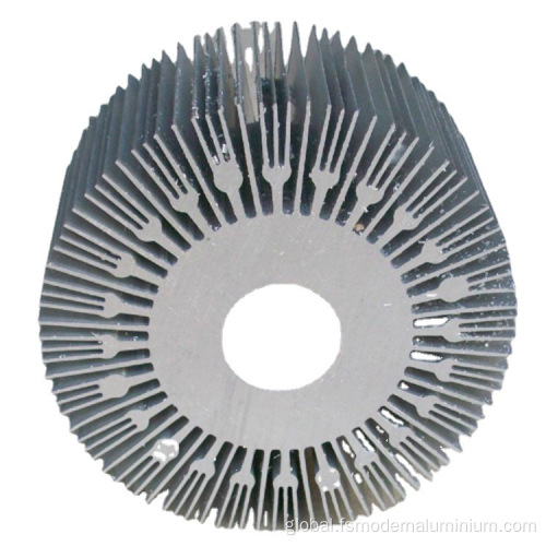 Round Aluminium Extrusion Heat Sink Custom Made Extruded Aluminum Heatsinks for Led Lighting Manufactory